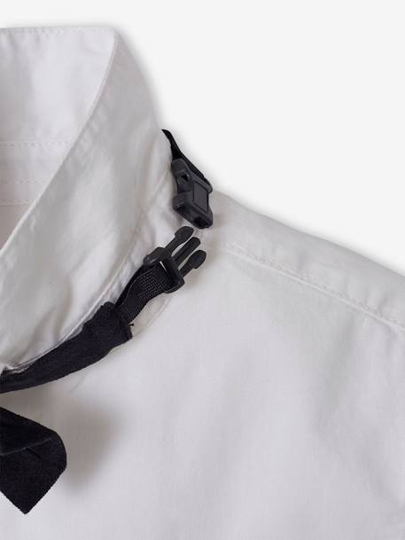 Christmas Combo: Shirt + Bow Tie, in Velour, for Boys white 