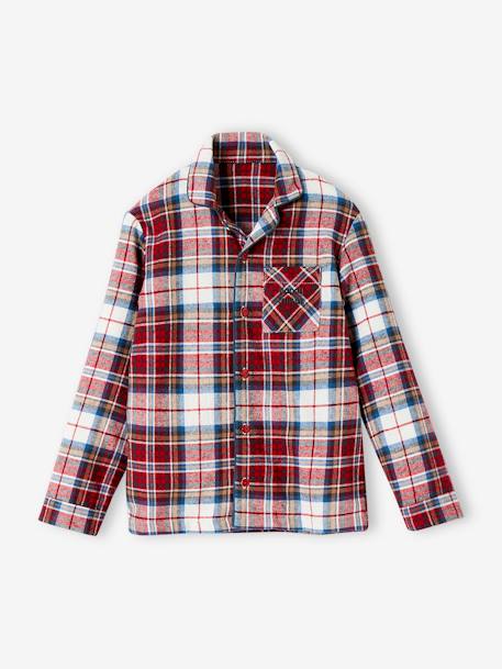 Flannel Pyjamas for Children, 'Happy Family' Capsule Collection chequered red 