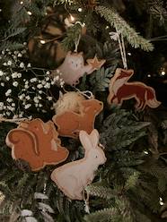 Bedding & Decor-Decoration-Set of 6 Flat Christmas Baubles in Wood, Brocéliande