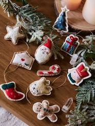 Bedding & Decor-Decoration-Decorative Accessories-Pack of 10 Christmas Hanging Decorations in Felt, Nutcracker