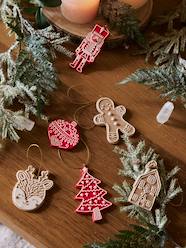 Bedding & Decor-Set of 6 Christmas Hanging Decorations , Biscuit-Effect