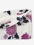 Fine Knit Snood with Flower Print for Girls printed pink 