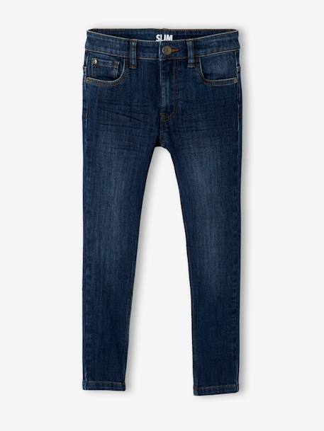 Indestructible Slim Leg 'Waterless' Jeans for Boys BLUE DARK SOLID+stone 