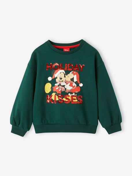 Christmas Special Mickey & Minnie Mouse® Sweatshirt by Disney for Girls fir green 