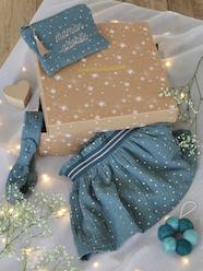 -Christmas Gift Box "Adoré" for Babies: Skirt, Headband & Embroidered Clutch Bag