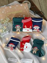 Baby-Socks & Tights-Christmas Gift Box: 3 Pairs of Socks for Baby Boys