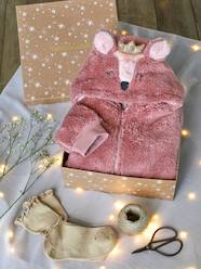 Girls-Cardigans, Jumpers & Sweatshirts-Jumpers-Christmas Gift Box, Jacket with Embellished Deer Hood & Scintillating Socks for Girls