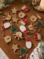 Bedding & Decor-Decoration-Bunting-Christmas Garland in Wood, Nutcracker