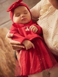 Baby-Outfits-Christmas Combo: Dress, Headband & Tights for Babies