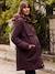 Maternity & Babywearing Coat, Maxime by ENVIE DE FRAISE aubergine 