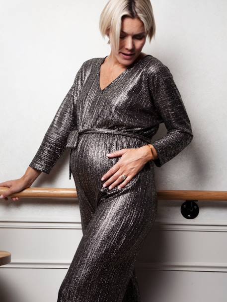Maternity Jumpsuit, Goldie LS by ENVIE DE FRAISE ecru 