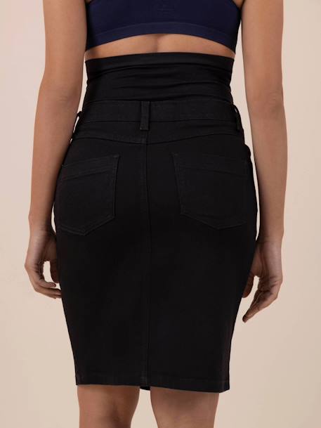Maternity Denim Skirt, June by ENVIE DE FRAISE black 