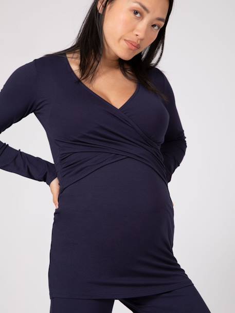 Pyjamas for Maternity, Flore Ls by ENVIE DE FRAISE navy blue 