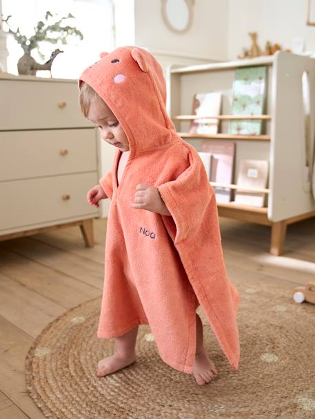 Bathing Poncho for Babies, Animal apricot 