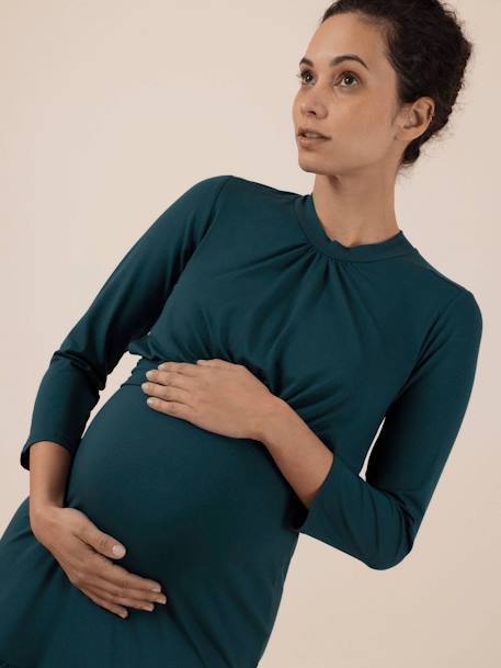 Dress for Maternity, Jenna LS by ENVIE DE FRAISE fir green 