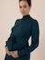 Fine Knit Jumper Dress for Maternity, Irina Ls by ENVIE DE FRAISE fir green 