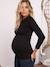 Top for Maternity, Eco-Friendly, Line Ls by ENVIE DE FRAISE black 