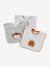 Set of 3 Animals Bibs, Easy to Put On ecru 