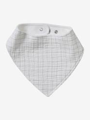 Nursery-Mealtime-3 Bandana-Style Bibs in Cotton Gauze