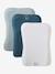 Set of 3 Changing Mattress Covers grey blue+set pink 