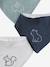 Set of 3 Bandana Bibs in Towelling grey blue+set pink 