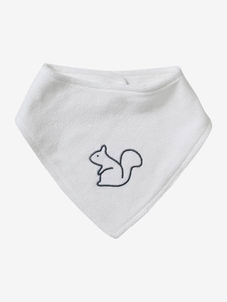 Set of 3 Bandana Bibs in Towelling grey blue+set pink 