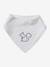 Set of 3 Bandana Bibs in Towelling grey blue+set pink 