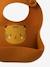 Set of 2 Silicone Bibs brown 