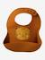 Set of 2 Silicone Bibs brown 