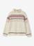 Jacquard Jumper with Fancy Collar for Girls marl beige 