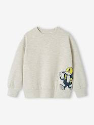 Boys-Sportswear-Sports Sweatshirt with Mascot Motif on the Front & Back for Boys