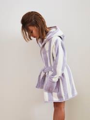 Girls-Bathrobes & Dressing Gowns-Striped Bathrobe for Children, Transat