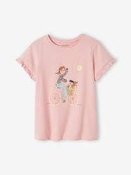 Girls-Tops-T-Shirts-T-Shirt with Bicycle Motif for Girls