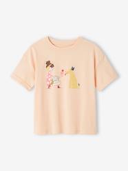 T-Shirt with Pop Motif, Short Turn-Up Sleeves, for Girls