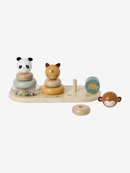 Board with Stackable Animals in FSC® Wood, Tanzania wood 