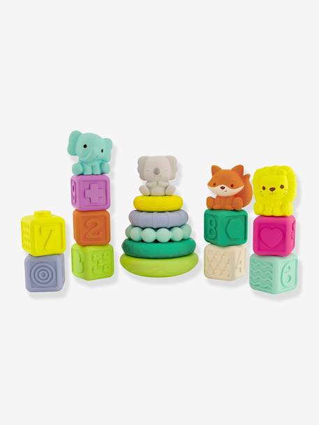 Box of 20 sensory pieces, Balls, Blocks & Buddies by INFANTINO multicoloured 