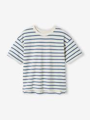 Girls-Tops-T-Shirts-Striped Short Sleeve T-Shirt for Children
