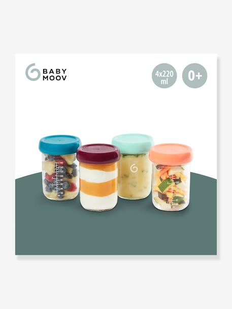 4 Babybols Glass Containers (220 ml), by BABYMOOV Multi 