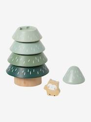 Toys-Educational Games-Sort & Stack Tree in FSC® Wood, Green Forest