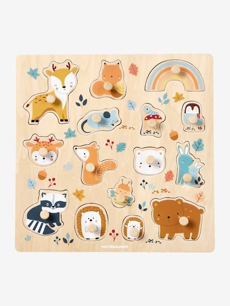 Forest Friends Peg Puzzle in FSC®100% Wood orange 