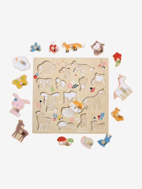 Enchanted Forest Peg Puzzle in FSC® Wood rose 