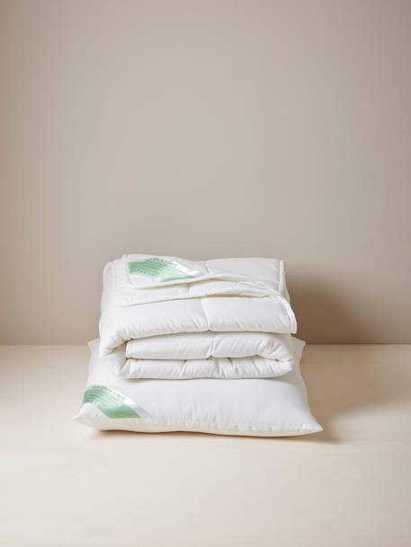 Set of Lightweight Duvet + Pillow in Organic Cotton* white 