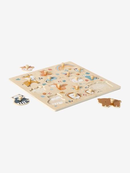 Forest Friends Peg Puzzle in FSC®100% Wood orange 