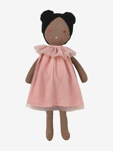 Soft Baby Doll in Cotton rose+yellow 