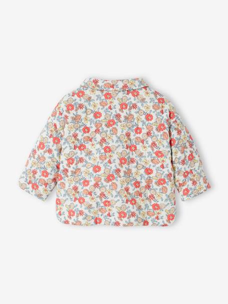 Padded Jacket in Cotton Gauze, for Babies ecru 