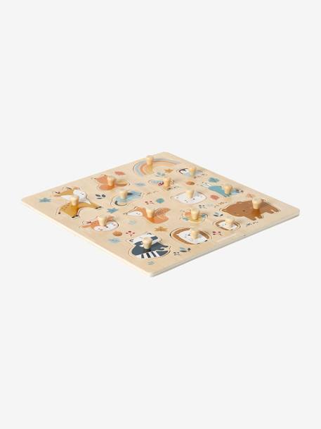 Forest Friends Peg Puzzle in FSC®100% Wood orange 