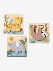 Pack of 3 Chunky Puzzles in FSC® Wood - Tanzania