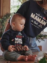 -Christmas Special Sweatshirt, "Happy Family Forever" Capsule Collection, for Babies