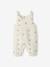 Jumpsuit for Newborn Babies, Embroidery in Cotton Gauze beige+ecru+Light Green/Print 