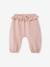 Fleece Harem-Style Trousers for Babies mauve 